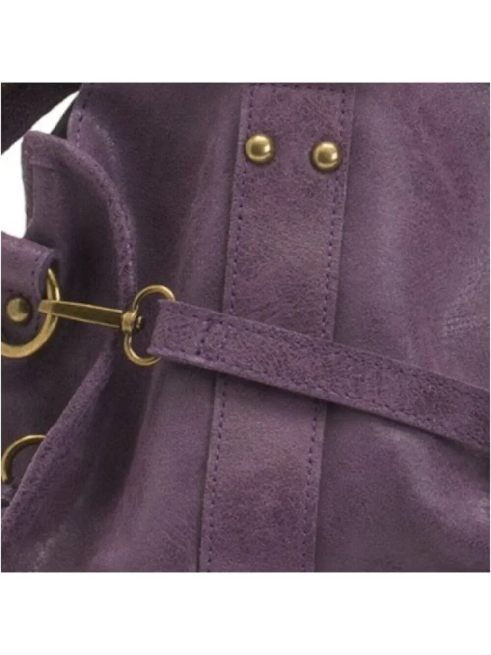 GAVE LUX Made In Italy Leather Large Satchel Brush Front Zip